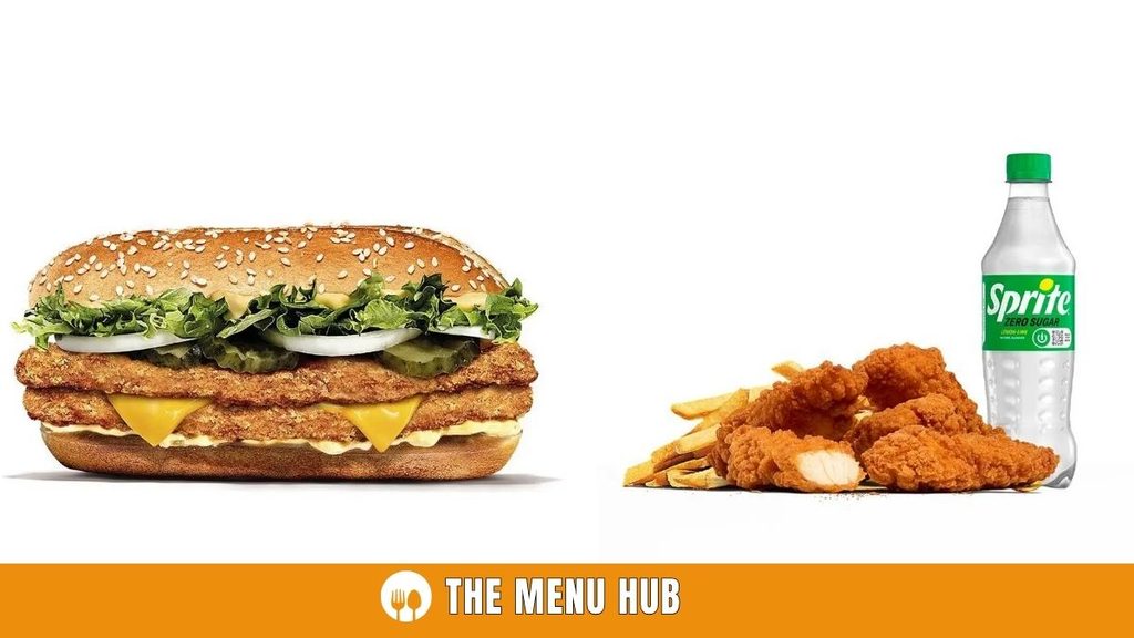 Burger King Crispy & Tender Chicken Menu with Prices in UK