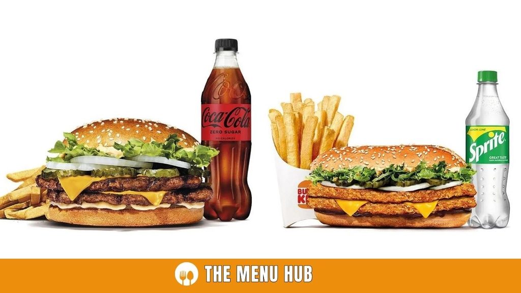Burger King New Menu with Prices in UK