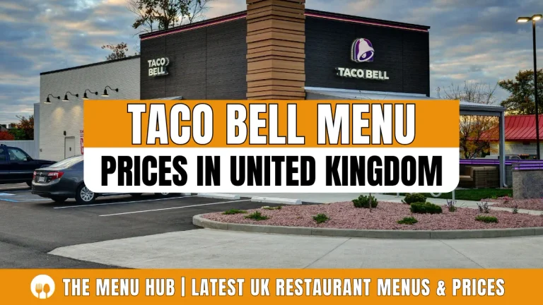 Taco Bell Menu With Price in UK